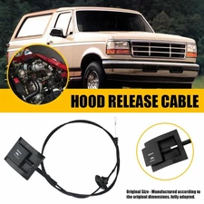 Hood Latch Cable Release Latch w/ Pull Handle 912-042 Fit 1992-1994 Ford Bronco