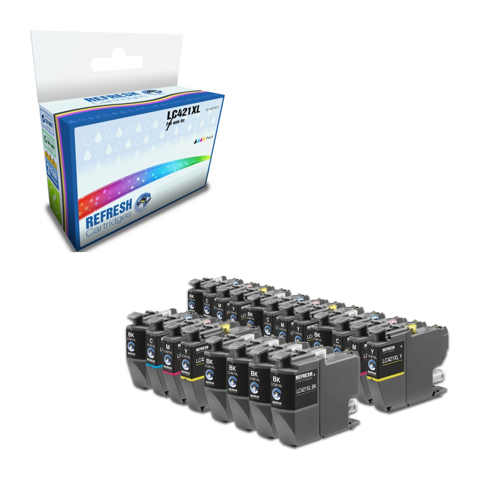 Refresh Cartridges Saver Pack 20x LC421XL Ink Compatible With Brother Printers