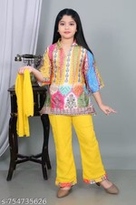 Kids Rayon kurta pajama set For festivals and Daily wear