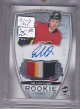 2018-19 Upper Deck Rookie Auto Patch Dillon Dube Calgary Flames 141/249
