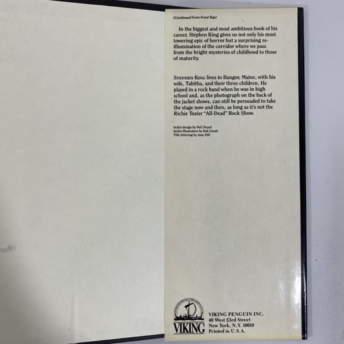 It by Stephen King (1986, Hardcover) With Dust Jacket Excellent! First Edition - Picture 6 of 7