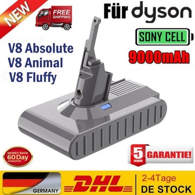 9000mAh Akku Für Dyson V8 SV10 Ersatzakku Fluffy Animal Absolute Staubsauger