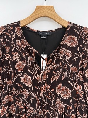 Santuary Bloom Mini Dress in Brown Dusk Floral Size S