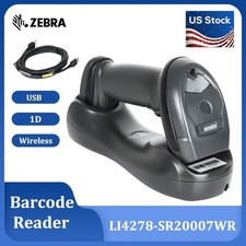 Symbol LI4278-SR20007WR 1D Wireless Bluetooth Barcode Scanner USB Kit w/ Cradle
