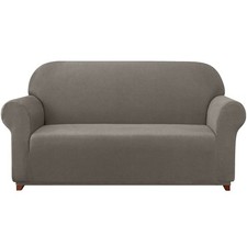 subrtex Stretch Couch Cover Set 1 Piece Sofa Slipcover with color Taupe