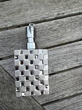 Kline Wolfe Silver Square Textured Soap Dispenser