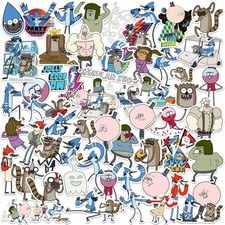 REGULAR SHOW VARIETY DIE CUT VINYL 50 CT STICKER PACK