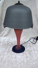 ART DECO CHARLES SCHNEIDER 'PÂTE-DE-VERRE' GLAS TISCHLAMPE SIGNIERT -A.FRANCAIS
