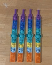 Party Pack Of 4 Friendship Pop It bracelets Barley Used Great Condition