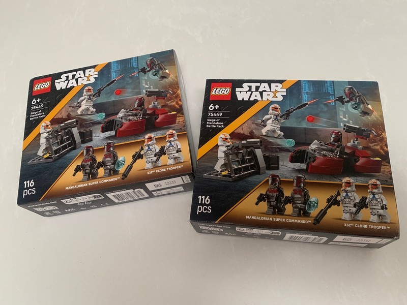 2x  LEGO Star Wars 75449 Siege of Mandalore Battle Packs  *BNIB - Fast Dispatch*
