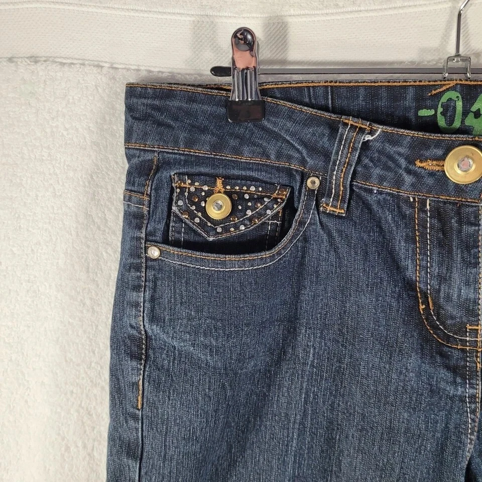 Dorothy Perkins Jeans Womens Size 14 Blue Dark Wash Slim Straight Leg Classic - Image 2 of 4