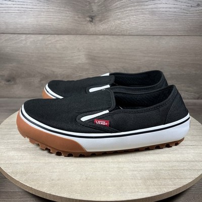 VANS Snow Lodge Slipper Black White Gum Mens Size 8