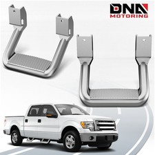 2pc Universal For Chevy Gmc Dodge Ram Truck Pickup Suv Silver Aluminum Side Step