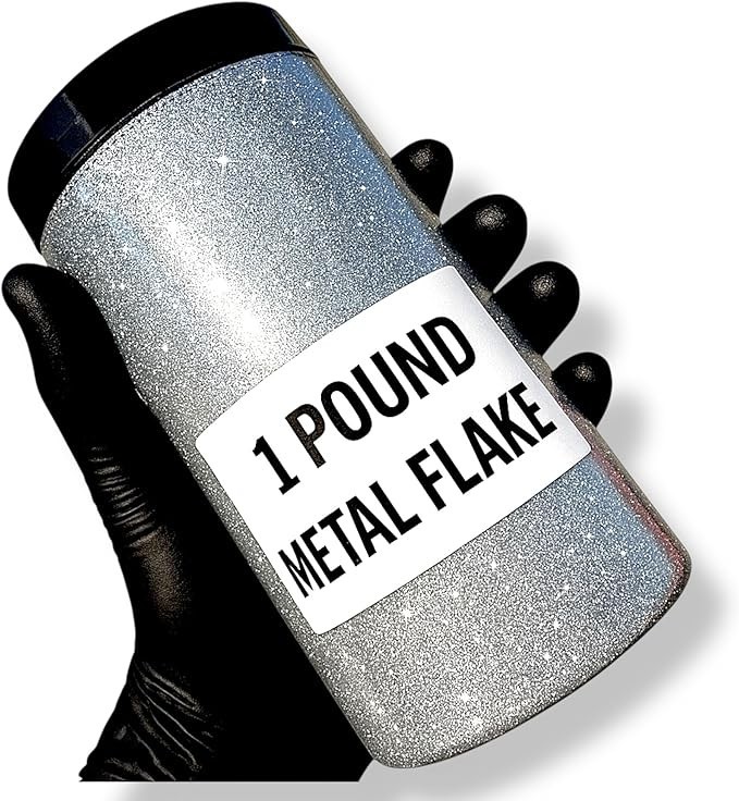 LiME LiNE 1 lb Metal Flake .008 Silver -Automotive Grade for Custom Paint, Rides