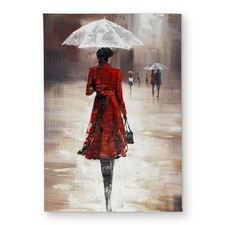 Begin Home Decor CODM1724B0ATH0 17 x 24 in. Quiet Walk in the Rain Door Mat -...