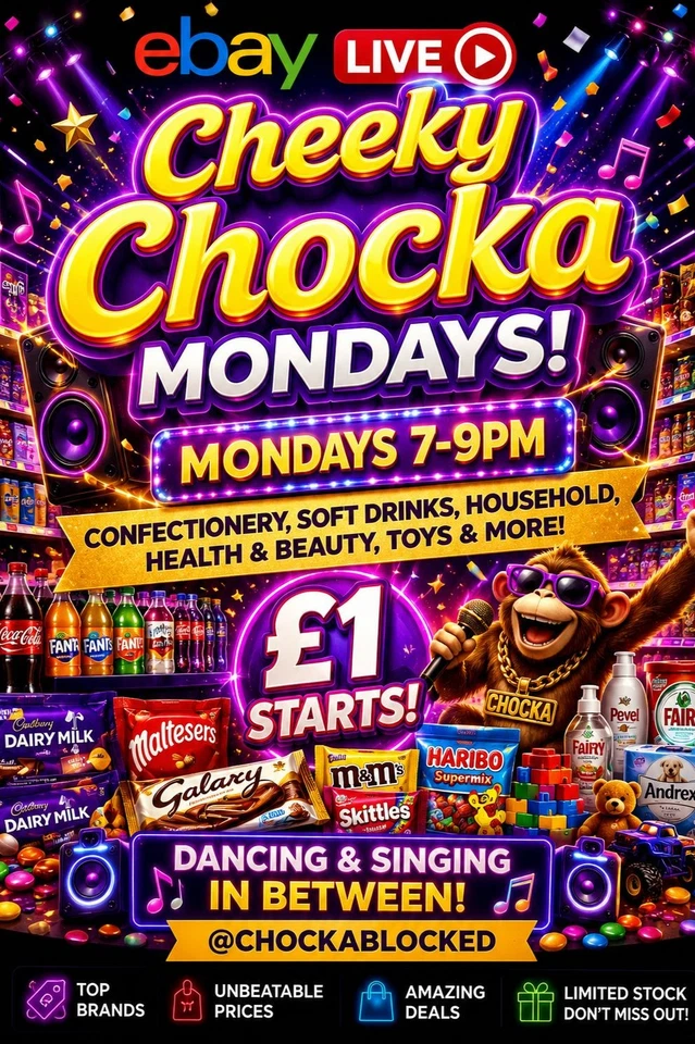 Cheeky Chocka Mondays! Clearance Confectionery, Health & Beauty & More