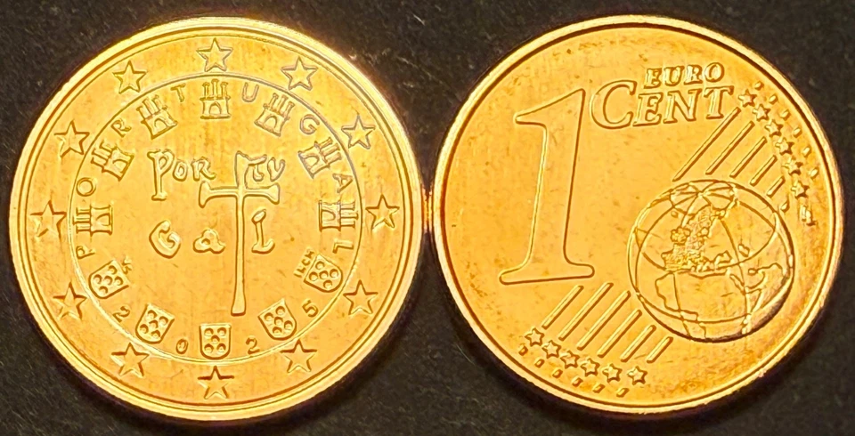 Portugal 1 Euro Cent 2025 FDC - Photo 1/1