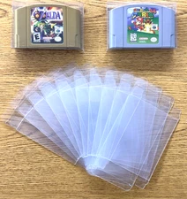 10 Cartridge Protectors for Nintendo 64 N64 Cart Game Clear Display Case NEW