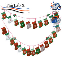 Adventskalender Zum BefüLlen Filz SäCkchen 24 TüTen Selber AufhäNgen Weihnachten