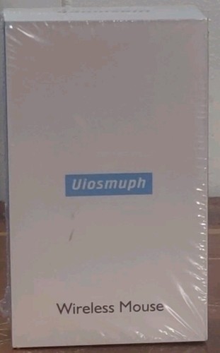 Uiosmuph LED Wireless Silent Mouse- G12 Slim Rechargeable-White