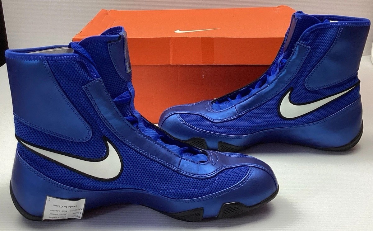 Nike Machomai OLY Mid Boxing Shoes Mens Size 9 Varsity Royal  display picture 1