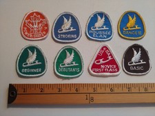 8 RARE 70S FIGURE SKATING SPEED CANADA CANADIAN AWARD PATCH CREST ECUSSON