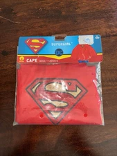 ADULT DC Comics Supergirl Cape - One Size, Halloween New in Original Packaging