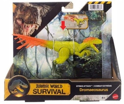 DROMAEOSAURUS Survival Dinosaur Jurassic World Strike Attack Dinosaurier Figur