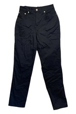 Denim  Co. Women's Slim Leg Classic Waist 5Pkt Stretch Pants Blk