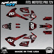Graphics Kit for MotoTec Pro 72v (All Years) Core Series - RED