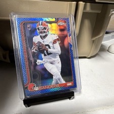 2026 Topps Chrome Shedeur Sanders Rookie Blue Refractor #315 /150 Browns