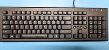 HP USB Multimedia Full Size Black Wired USB Keyboard P/N PR110U