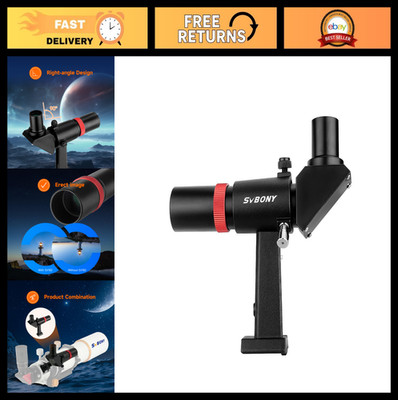 6x30 Right-Angle Correct-Image Finderscope for Astronomy Telescope, Crosshair &