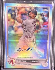 2022 Topps Chrome Update Series Autographs Cooper Hummel #AC-CH Refractor (RC)