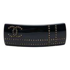 CHANEL COCO Mark Studded Barrette Hair Accessory 07A Women Used