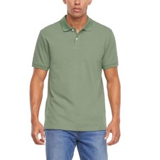 NWT Gap Men's Lightweight  Breathable Waffle-Like Textured Pique Polo Green XL