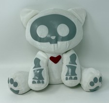 Skelanimals Kit Cat Shadow White Plush Stuffed Animal Toynami Skeleton Hot Topic