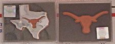 Texas Longhorns Cromo Metal Auto Emblema Varios Diseños/Colores Adhesivo Trasero