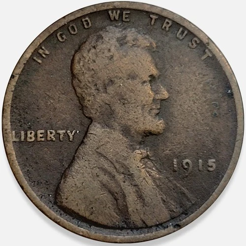 1915-P Lincoln Wheat Penny Cent 1c Good G+ * Original Surfaces * 1915P #2