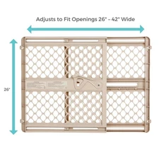 Plastic Baby Gate for Stairs & Doorways-Adjustable Indoor Safety Gate,26 to 42 I