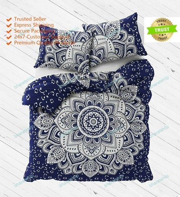 Ethnic Indian As per Image Quilt Duvet Cover Mandala Comforter Set Double Size