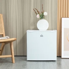 1.1Cu.Ft Mini Freezer with Reversible Door for Home Office White