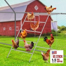 Chicken Coop Perches with Swing   Multi-Bar Roosting Ladder  Fun Chicken