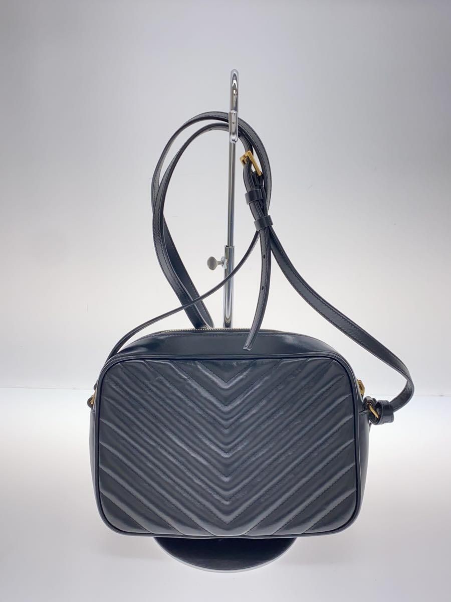 SAINT LAURENT BORSA A TRACOLLA PELLE NERA SOLIDA 612544 usata