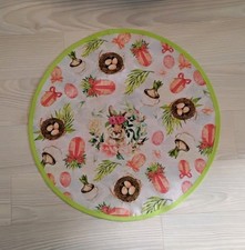 Ostern Deckchen 39 cm mit Baumwollband in neongrün