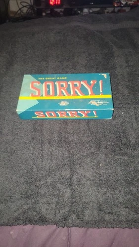 Vintage 1954 Parker Bros. Sorry Game Peices And Rule Book. No Board
