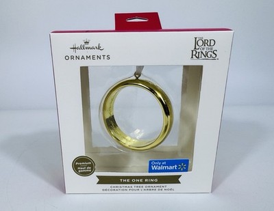 NIB Hallmark The Lord Of The Rings The One Ring Premium Metal Christmas Ornament