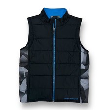 Boys Under Armour Black Puffer Vest Size 12-14 Youth Outer Layer Jacket YMD
