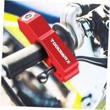Motorcycle Grip Lock – Heavy‑Duty Anti‑Theft Handlebar & Brake Lever Lock Red