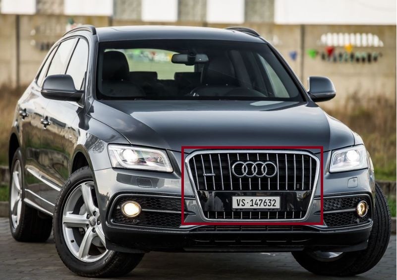 Audi Q5 8R Front Radiator Grille Stone Grey Quattro 8R0853651A1QP